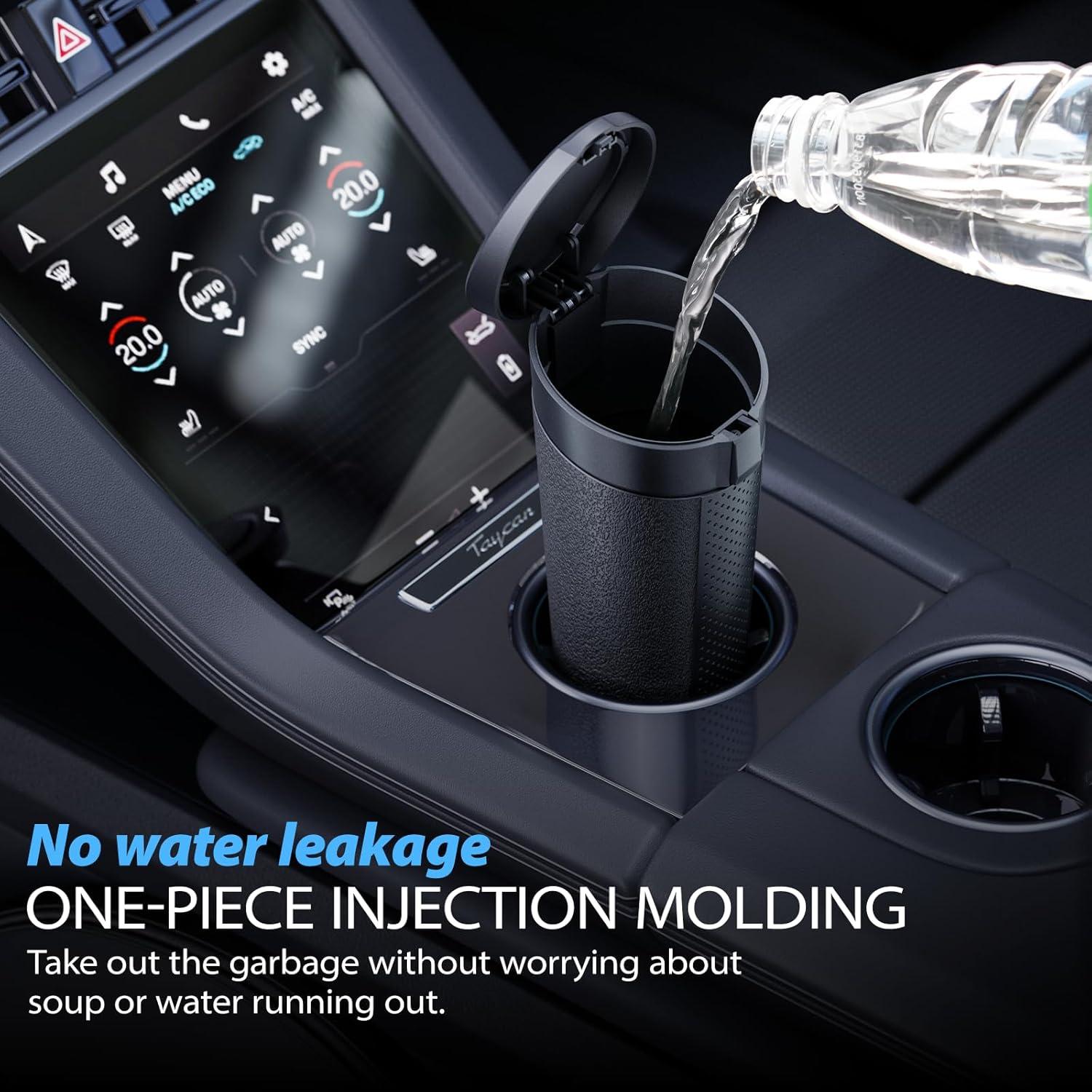 Basurero para coche AotoKinMirro mini 8.89x8.64 cm negro