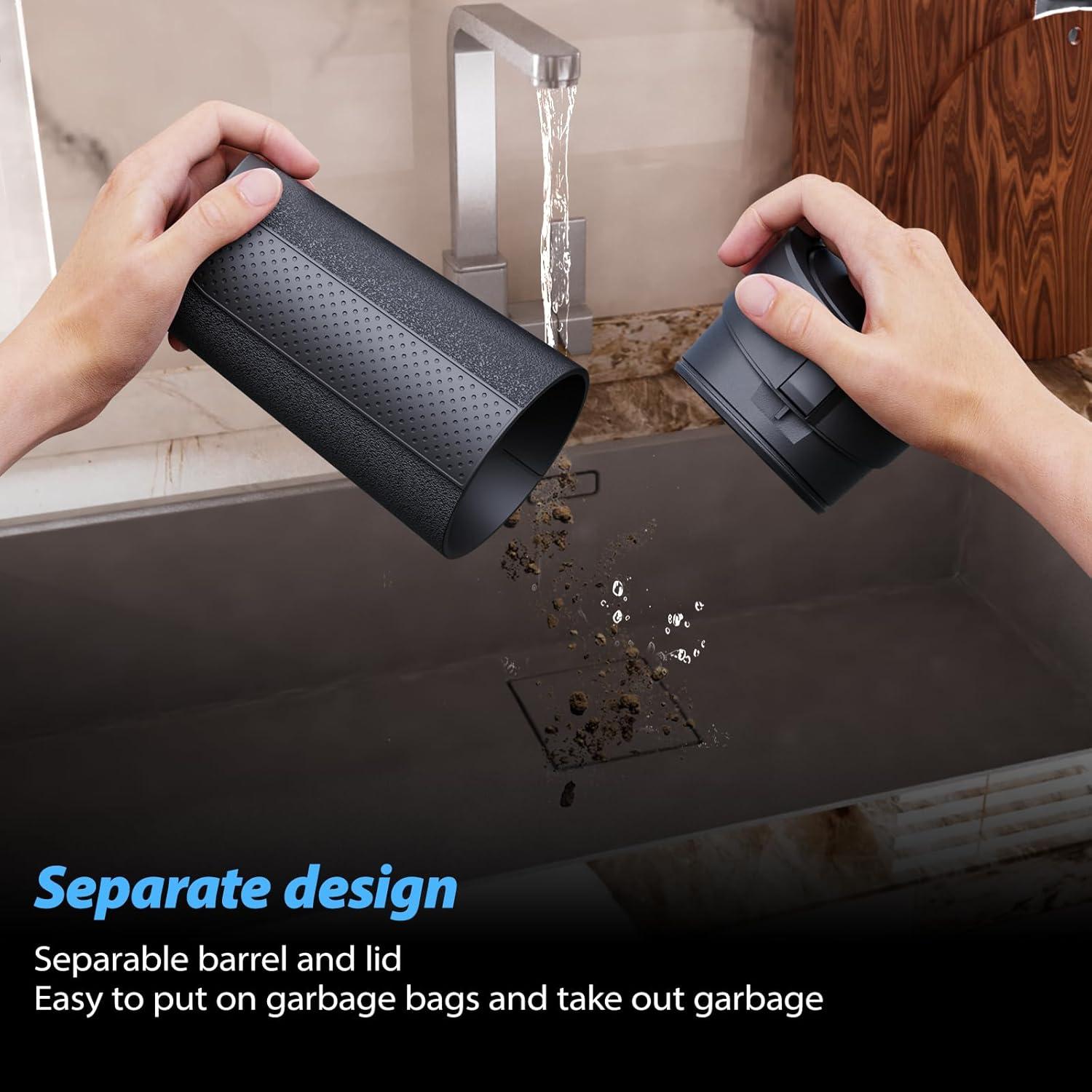 Basurero para coche AotoKinMirro mini 8.89x8.64 cm negro