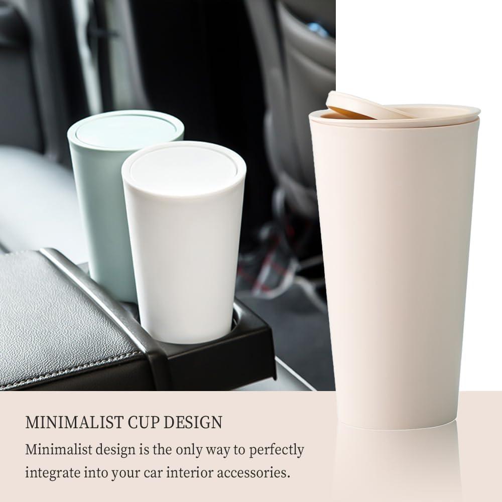 Basurero de Coche SSNNUU Mini 400ml Impermeable Beige