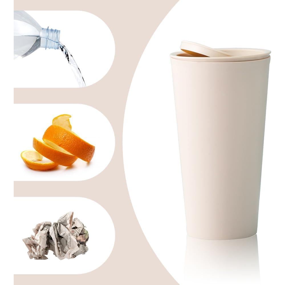 Basurero de Coche SSNNUU Mini 400ml Impermeable Beige