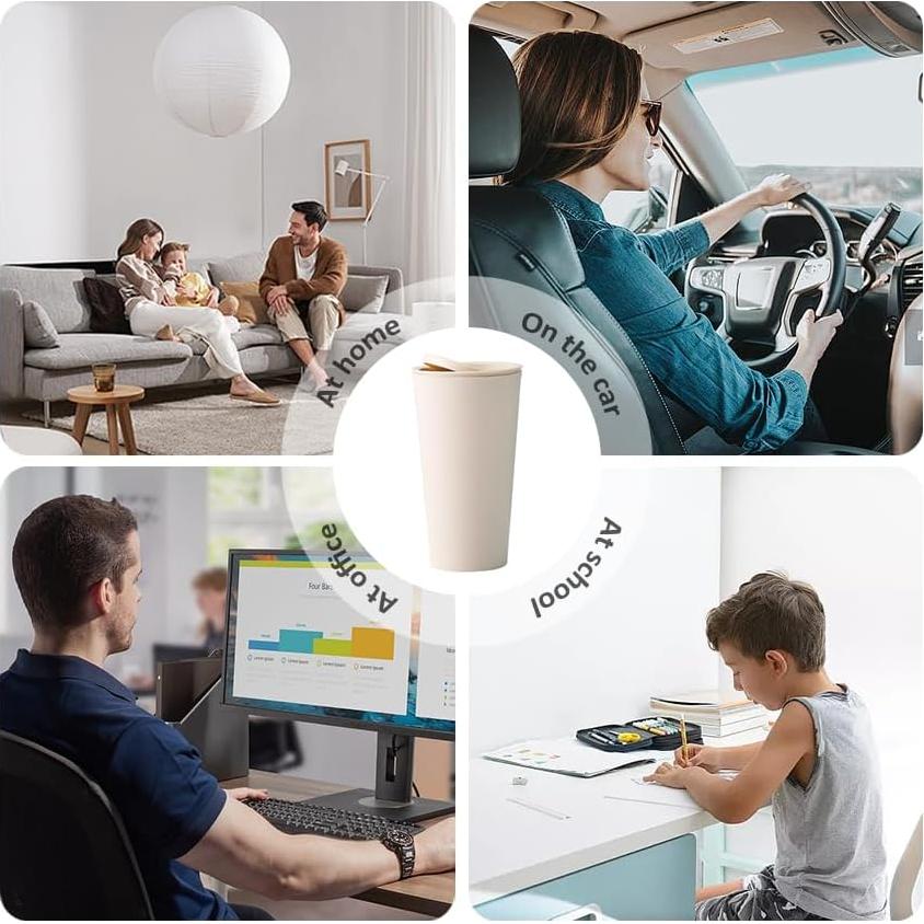 Basurero de Coche SSNNUU Mini 400ml Impermeable Beige