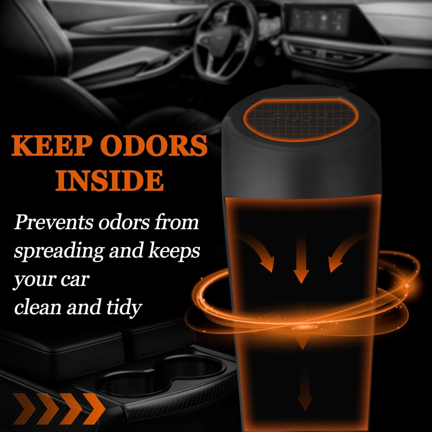 Basurero de coche Xiaoniu Negro a prueba de fugas con 40 bolsas