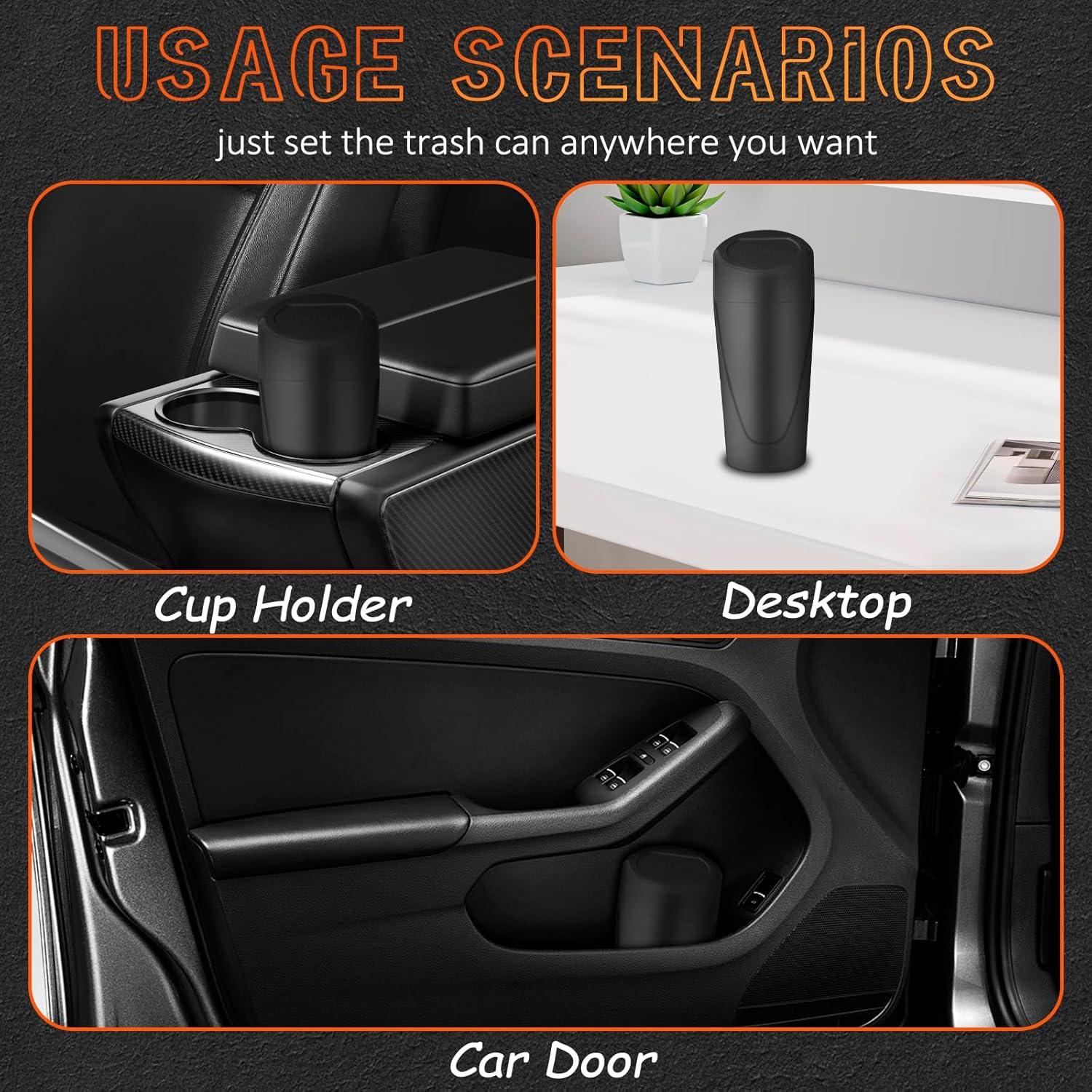 Basurero de coche Xiaoniu Negro a prueba de fugas con 40 bolsas