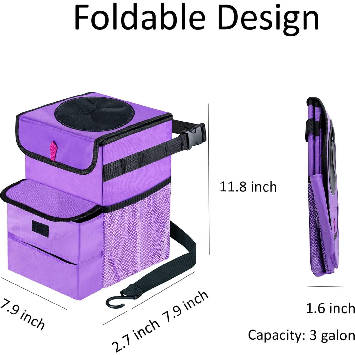 Basurero de Coche Plegable GPUSFAK 3 Galones Impermeable