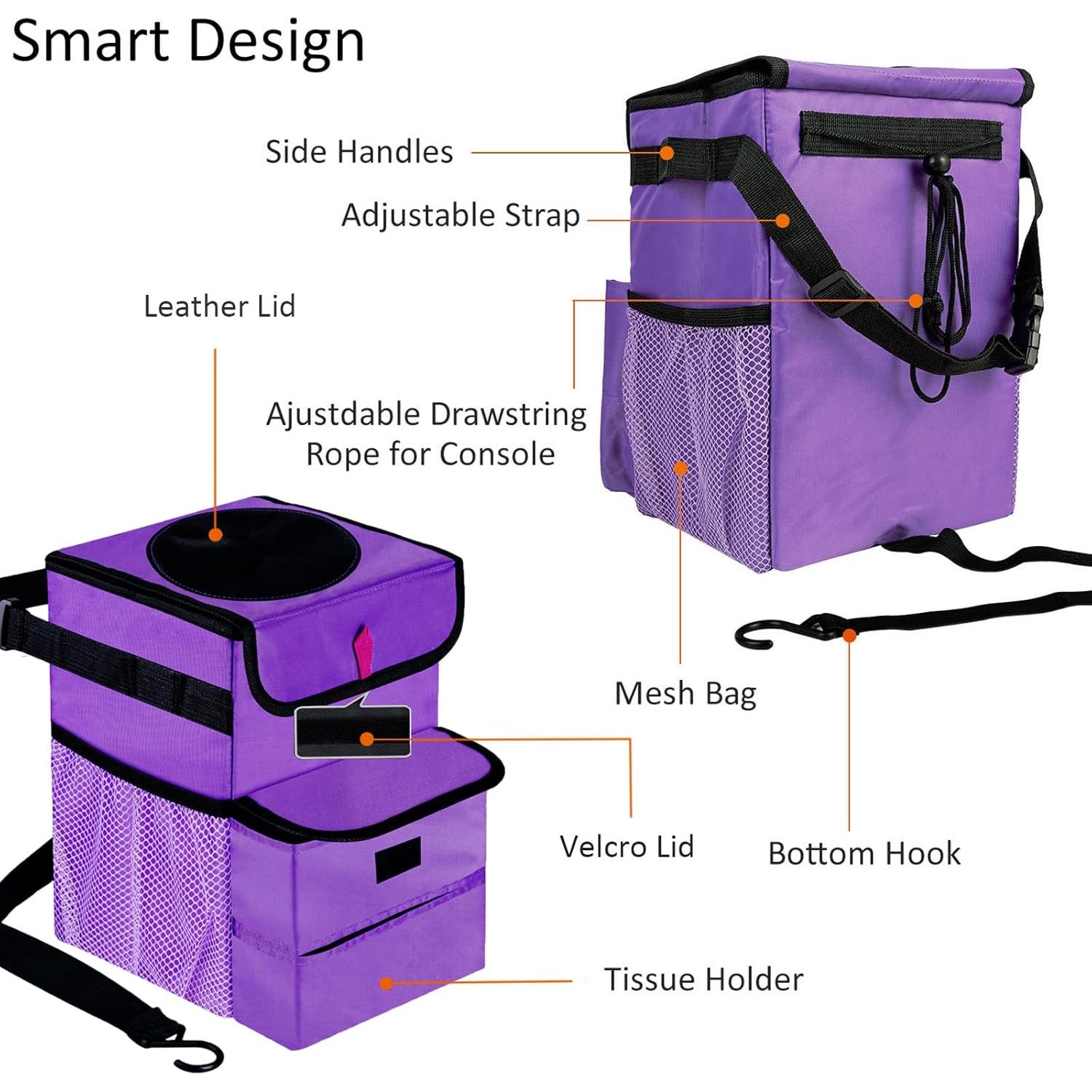 Basurero de Coche Plegable GPUSFAK 3 Galones Impermeable