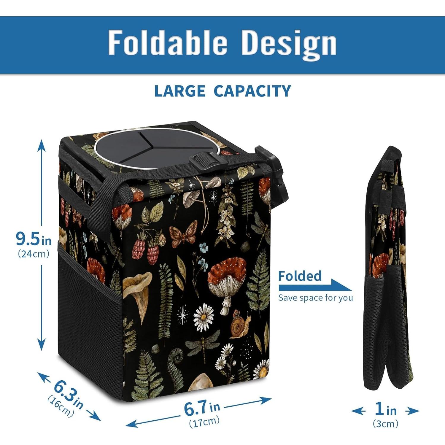 Basurero de Auto Plegable Longlugoo 24.13x17.02x16 cm Impermeable