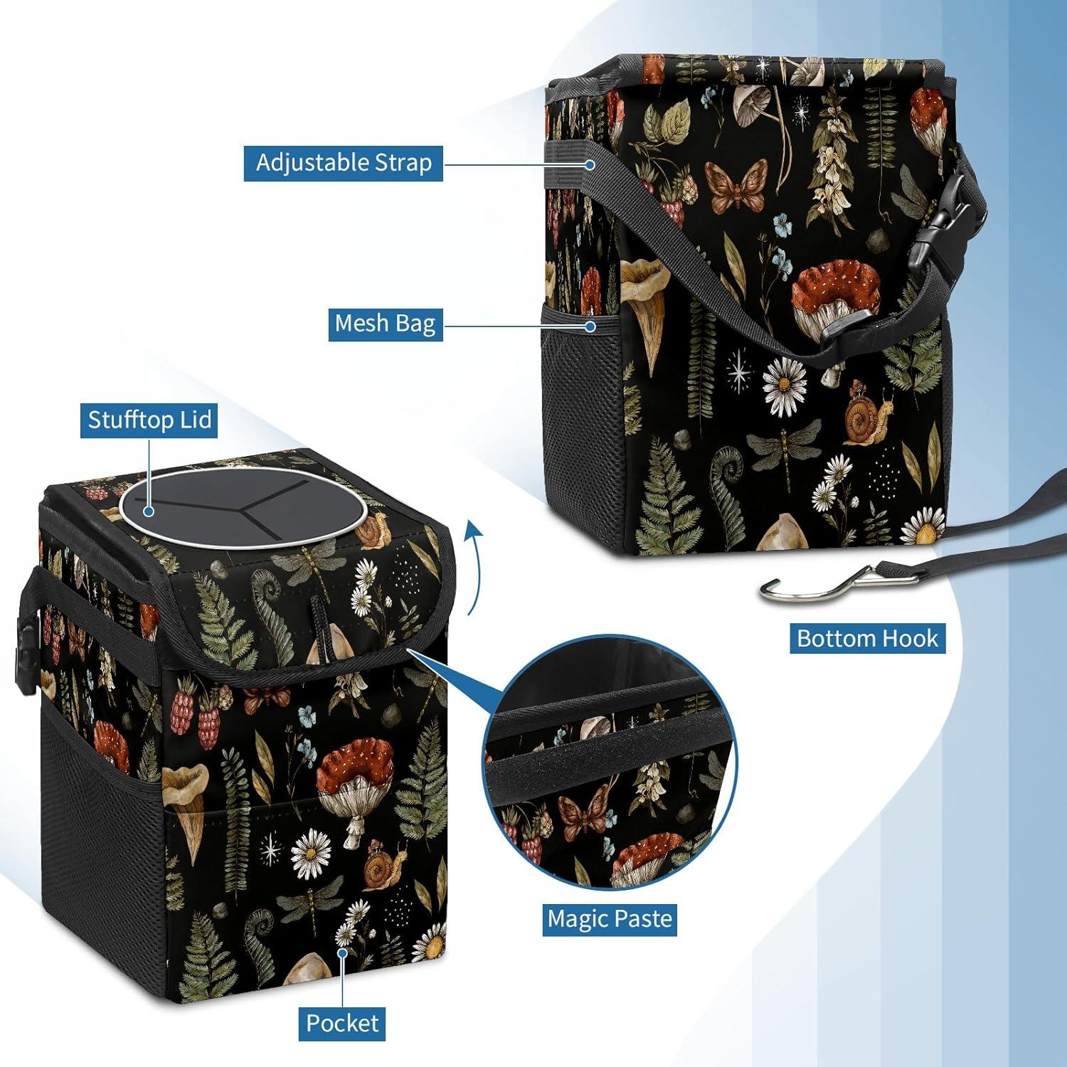 Basurero de Auto Plegable Longlugoo 24.13x17.02x16 cm Impermeable