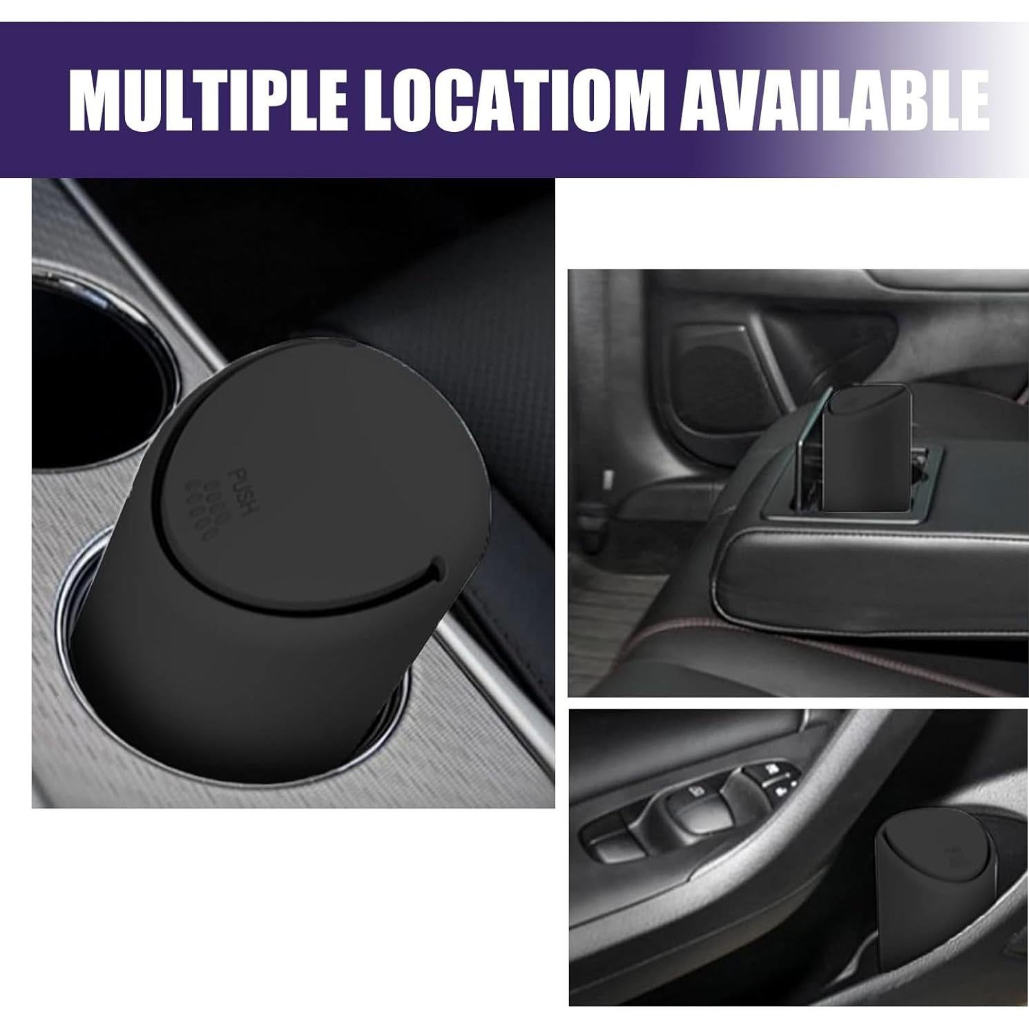 Basurero para Auto getfay Negro 6.5cm x 16cm Silicona Impermeable