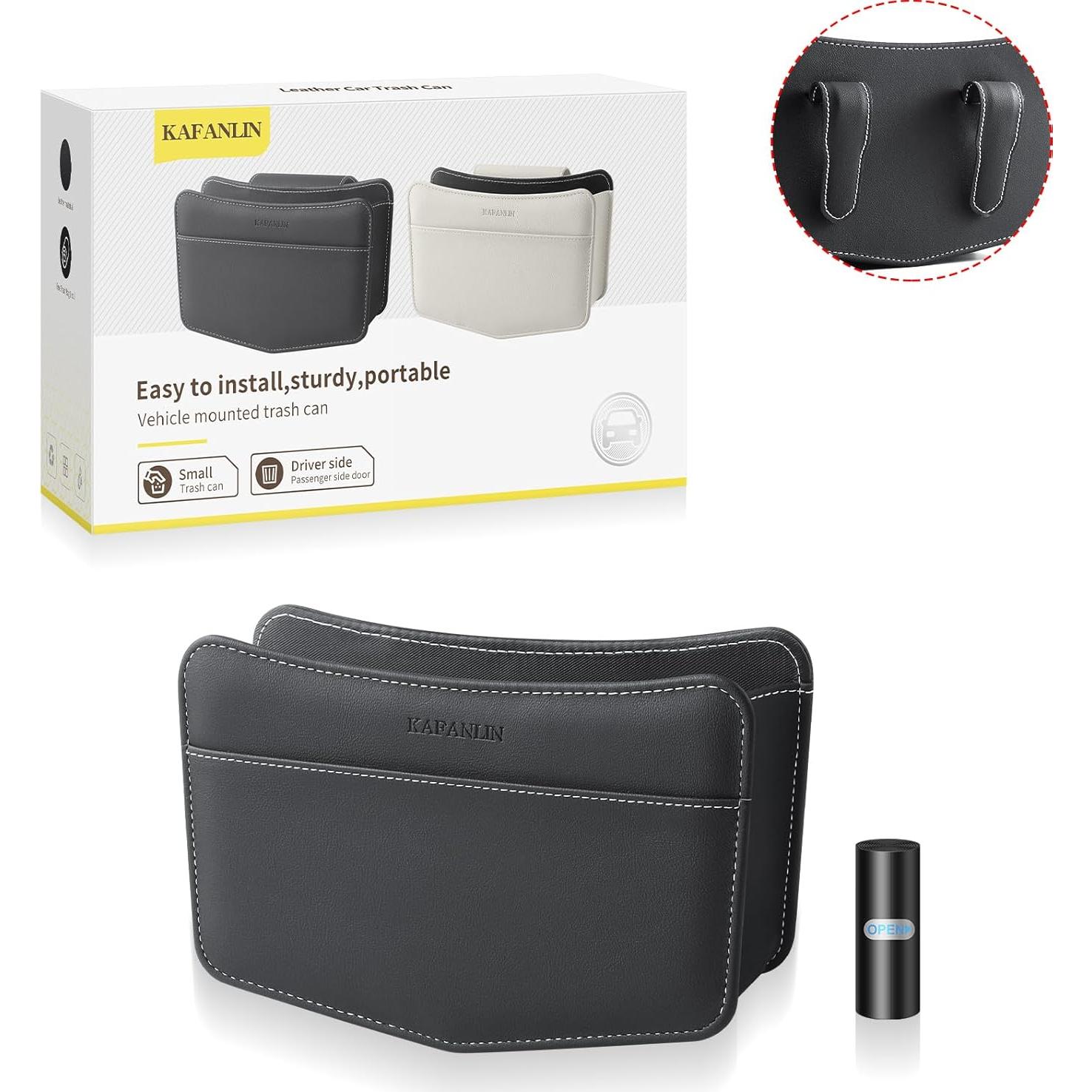 Basurero de coche KAFANLIN negro pequeño clip en 800ml