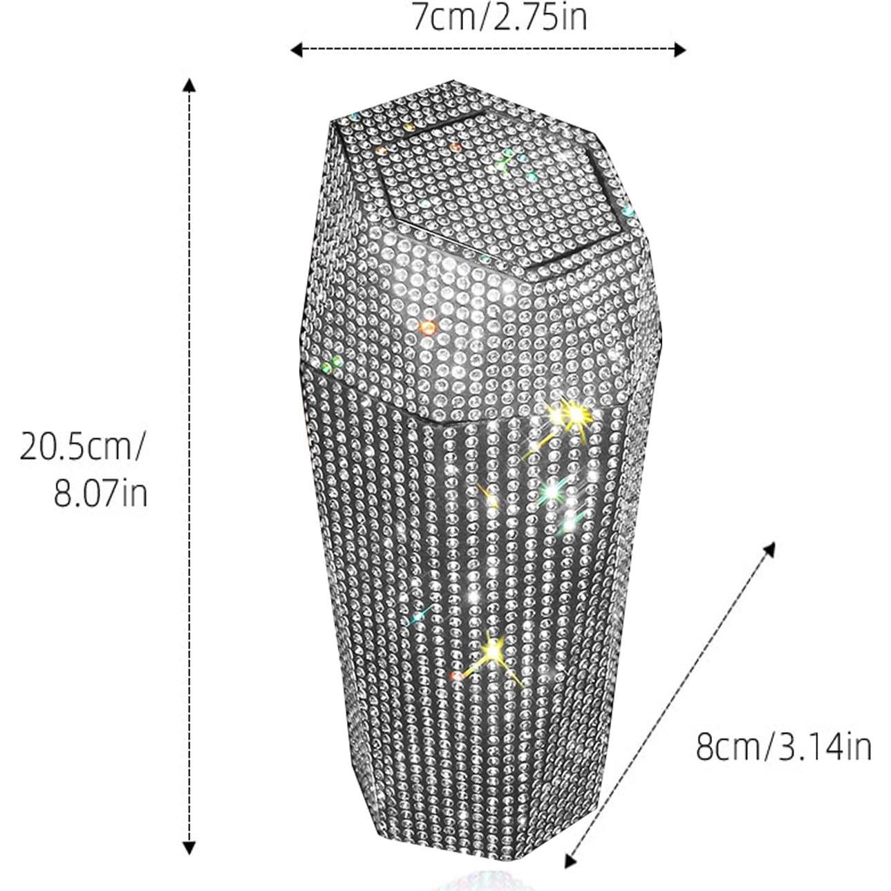 Basurero de Coche Automático LiPang con Tapa y Brillantes 17.6cm