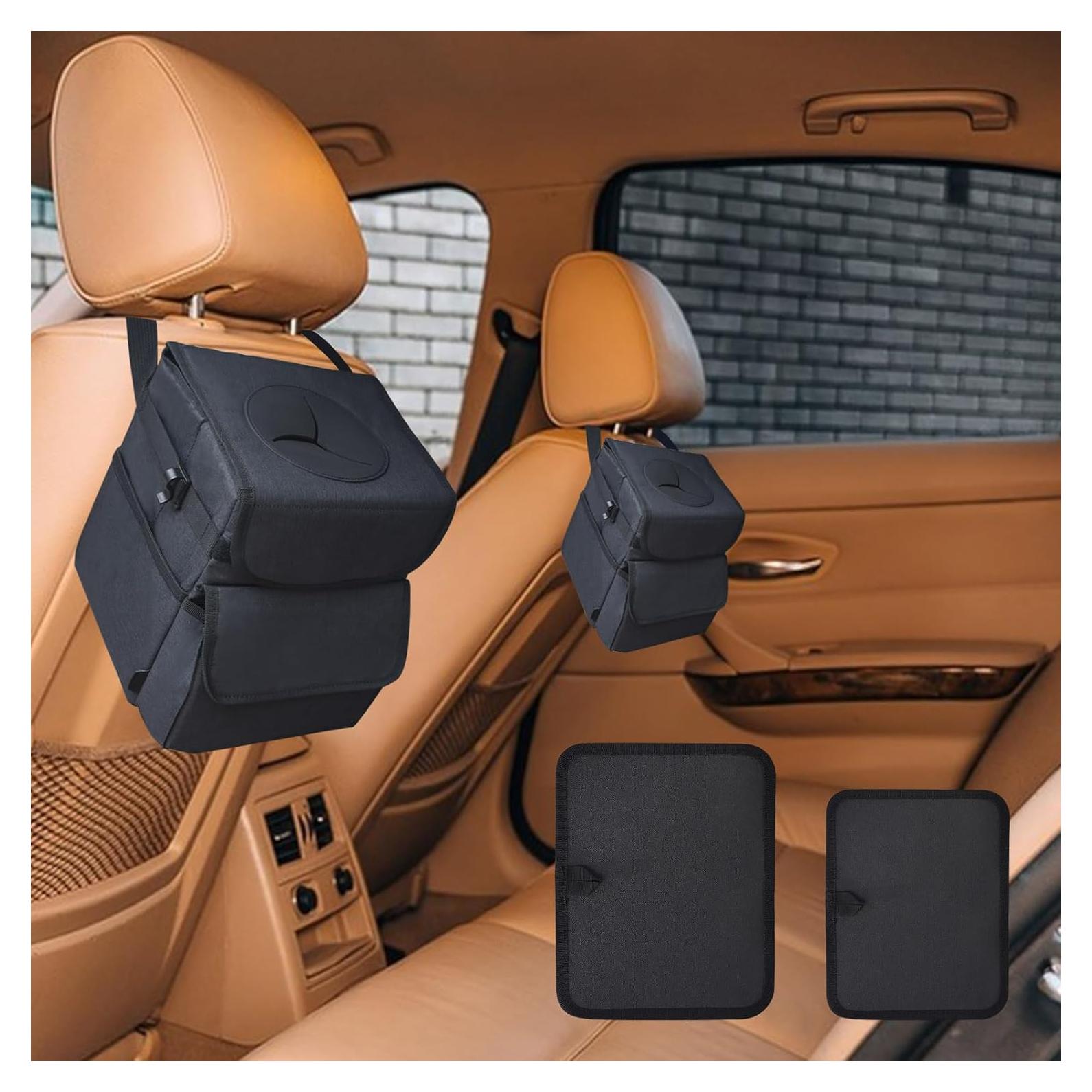 Basurero de coche ILLINOS impermeable 2 piezas plegable