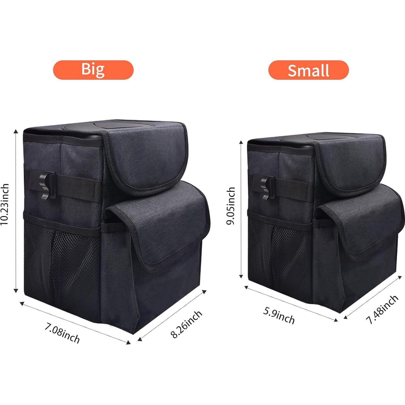 Basurero de coche ILLINOS impermeable 2 piezas plegable