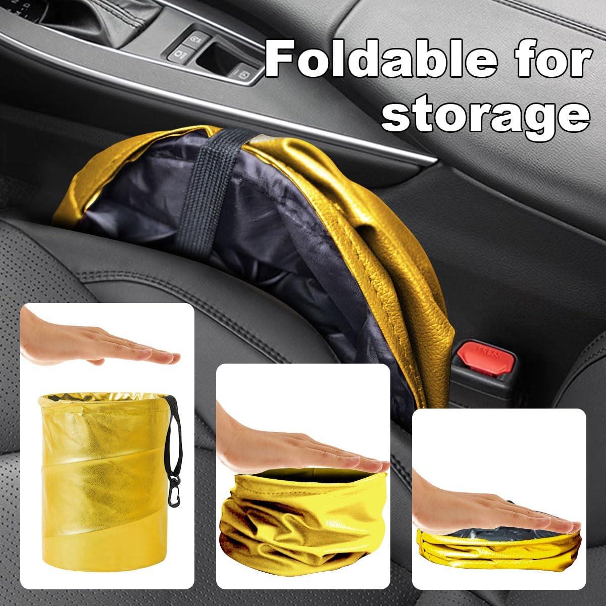 Basurero Plegable para Auto LHDOS - Cuero Impermeable 20x16cm