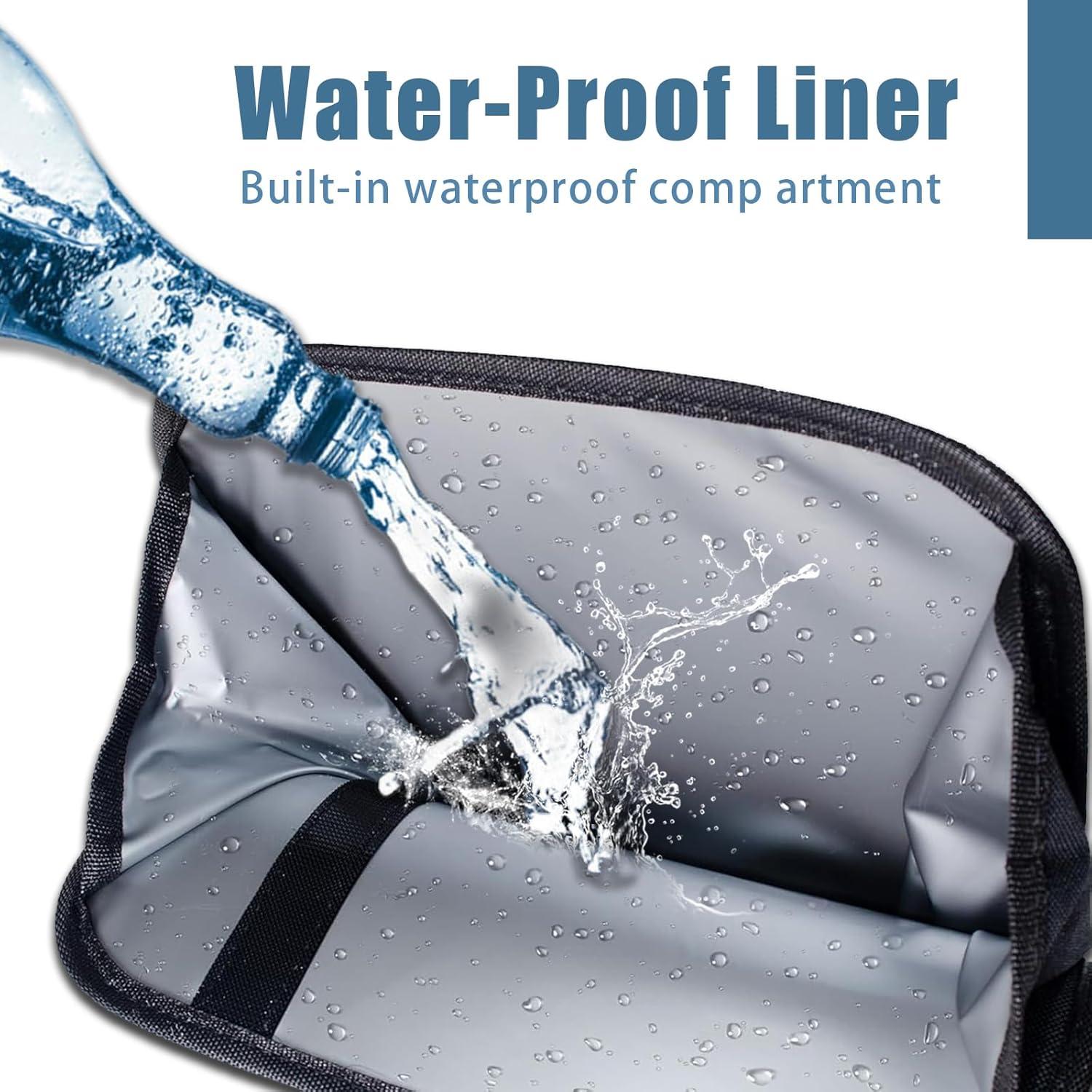 Basurero de Auto Piburth Mediano 1.85L Tela Oxford Negro