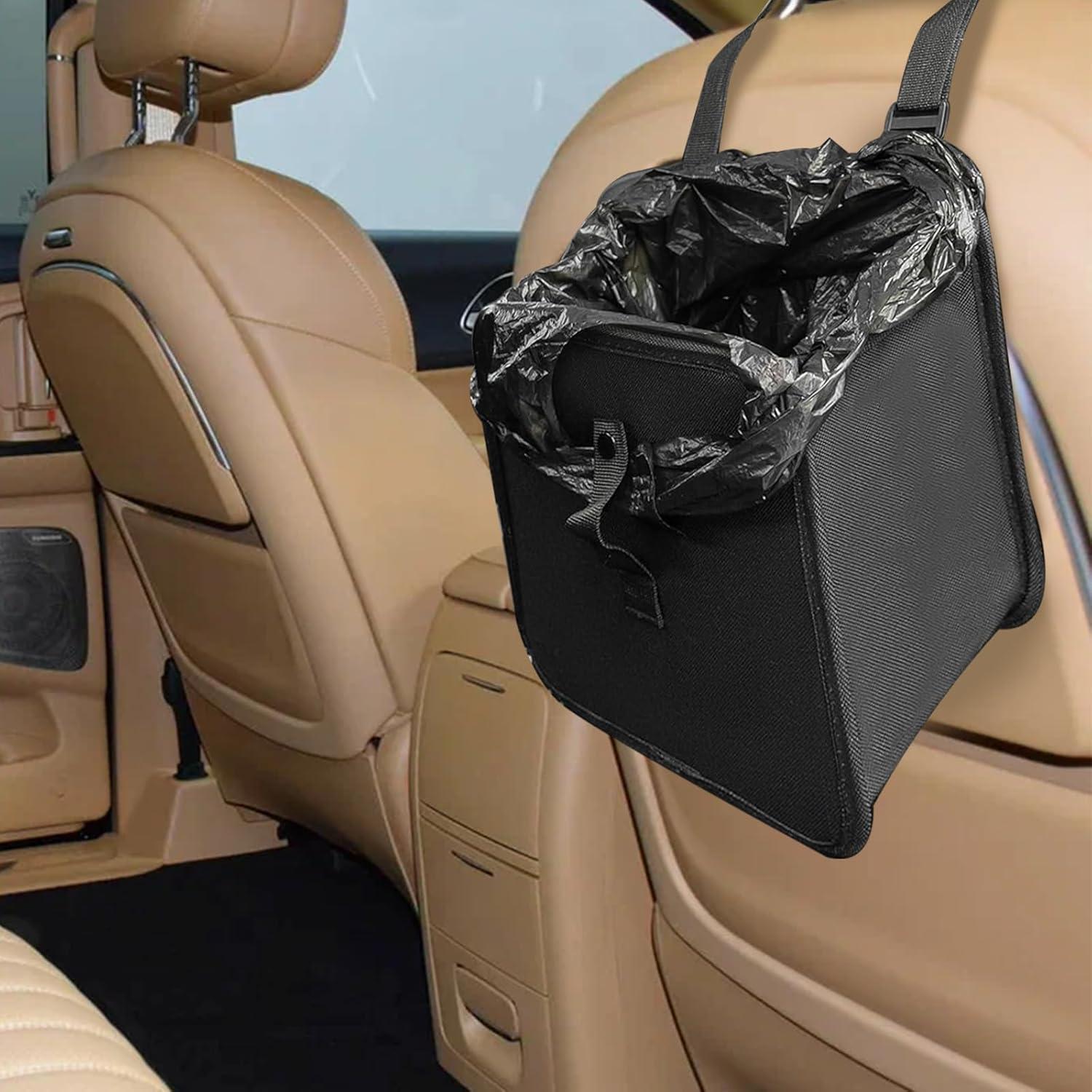 Basurero de Auto Piburth Mediano 1.85L Tela Oxford Negro