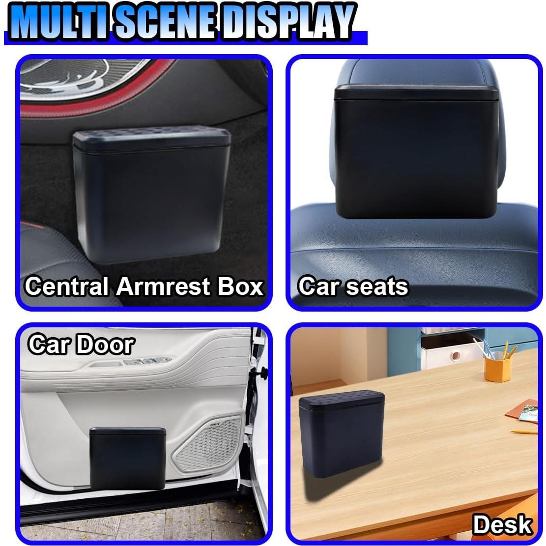 Basurero para Auto BDZMC Impermeable con Tapa 15.6x13.3cm