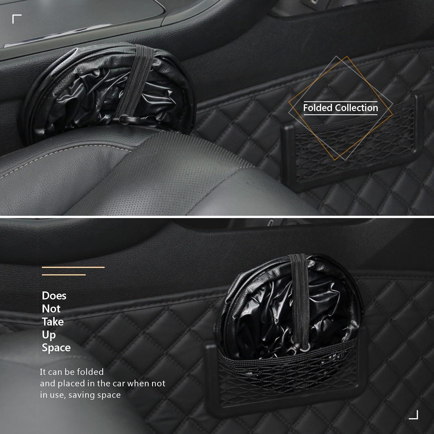 Basurero de Coche Plegable Ottdien Negro Impermeable 16x20cm