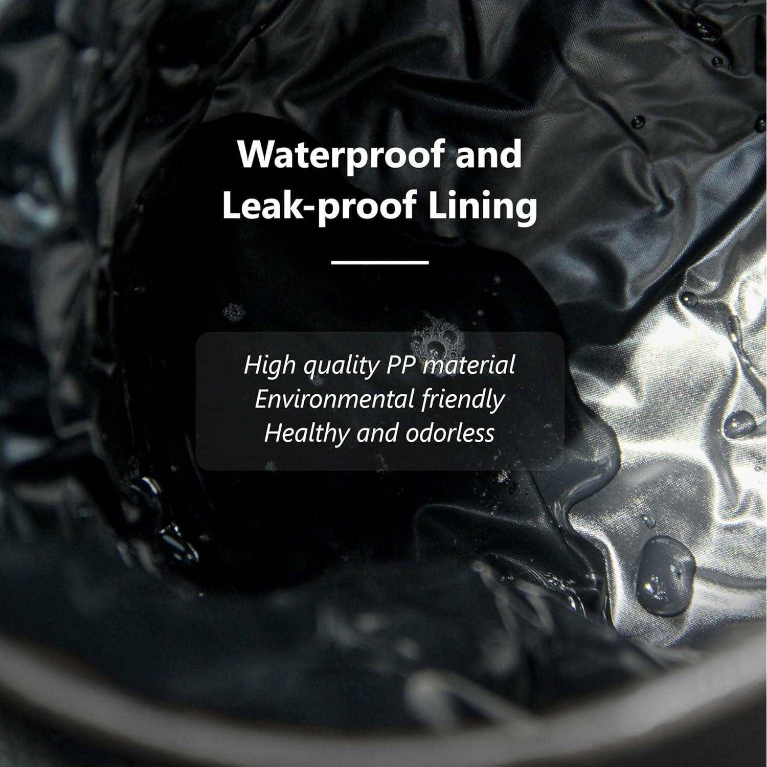 Basurero de Coche Plegable Ottdien Negro Impermeable 16x20cm