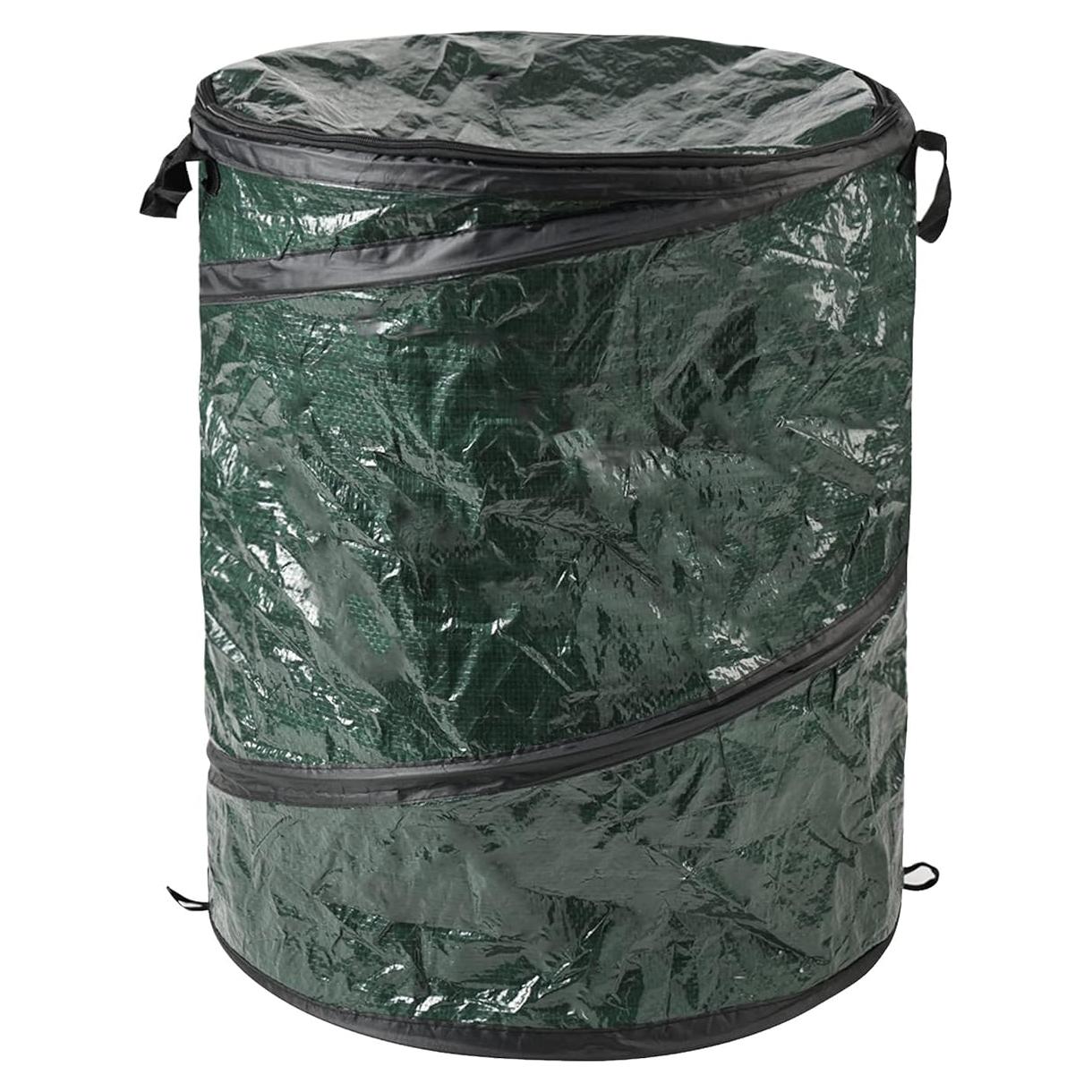 Contenedor de Basura Plegable Wakeman 111.2L Verde