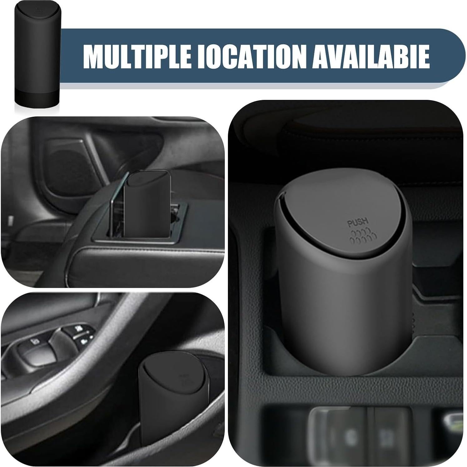 Basurero de Coche Prywog Mini Portátil Silicona Impermeable Negro