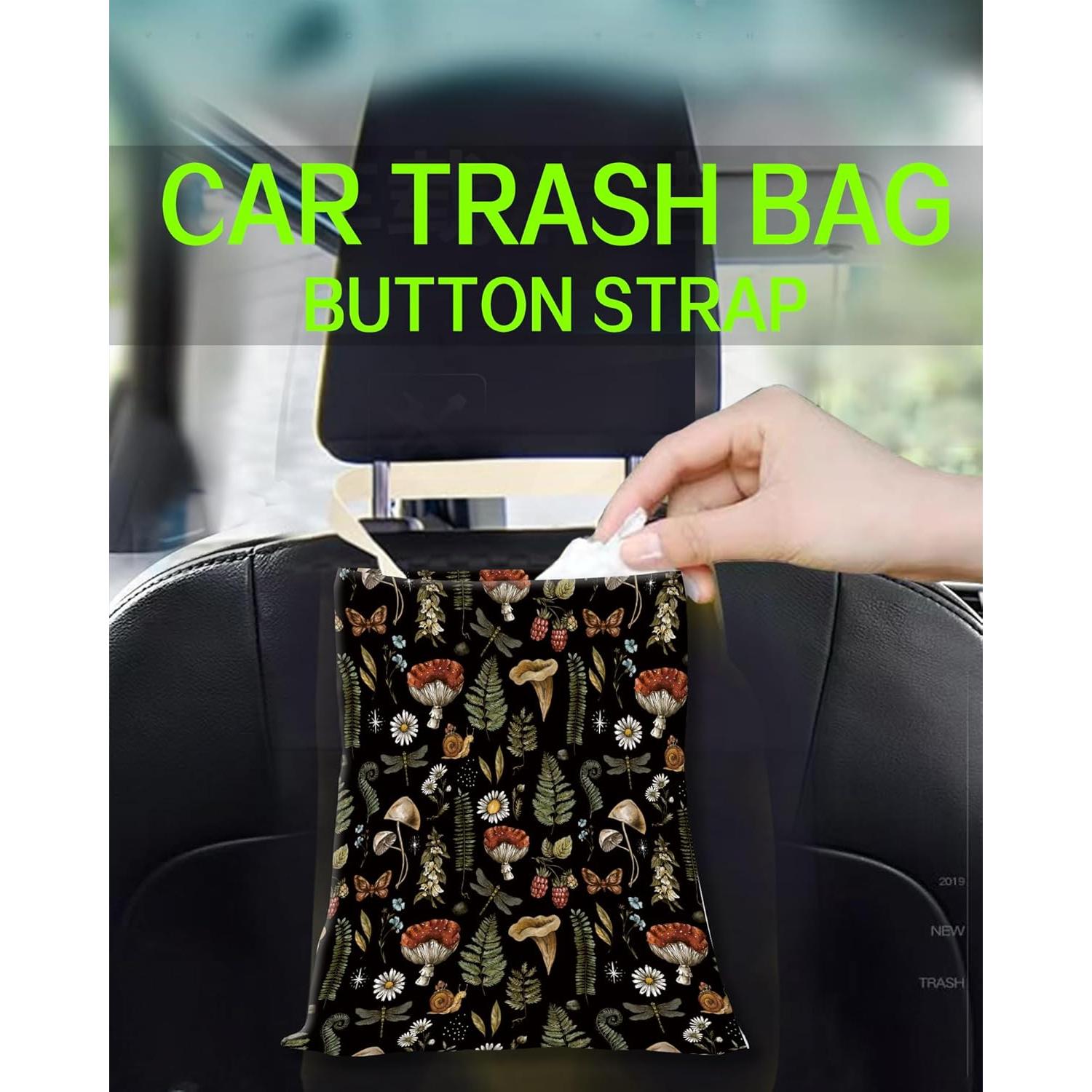 Basurero Colgante para Auto ANKVRP Hongo Boho 5L