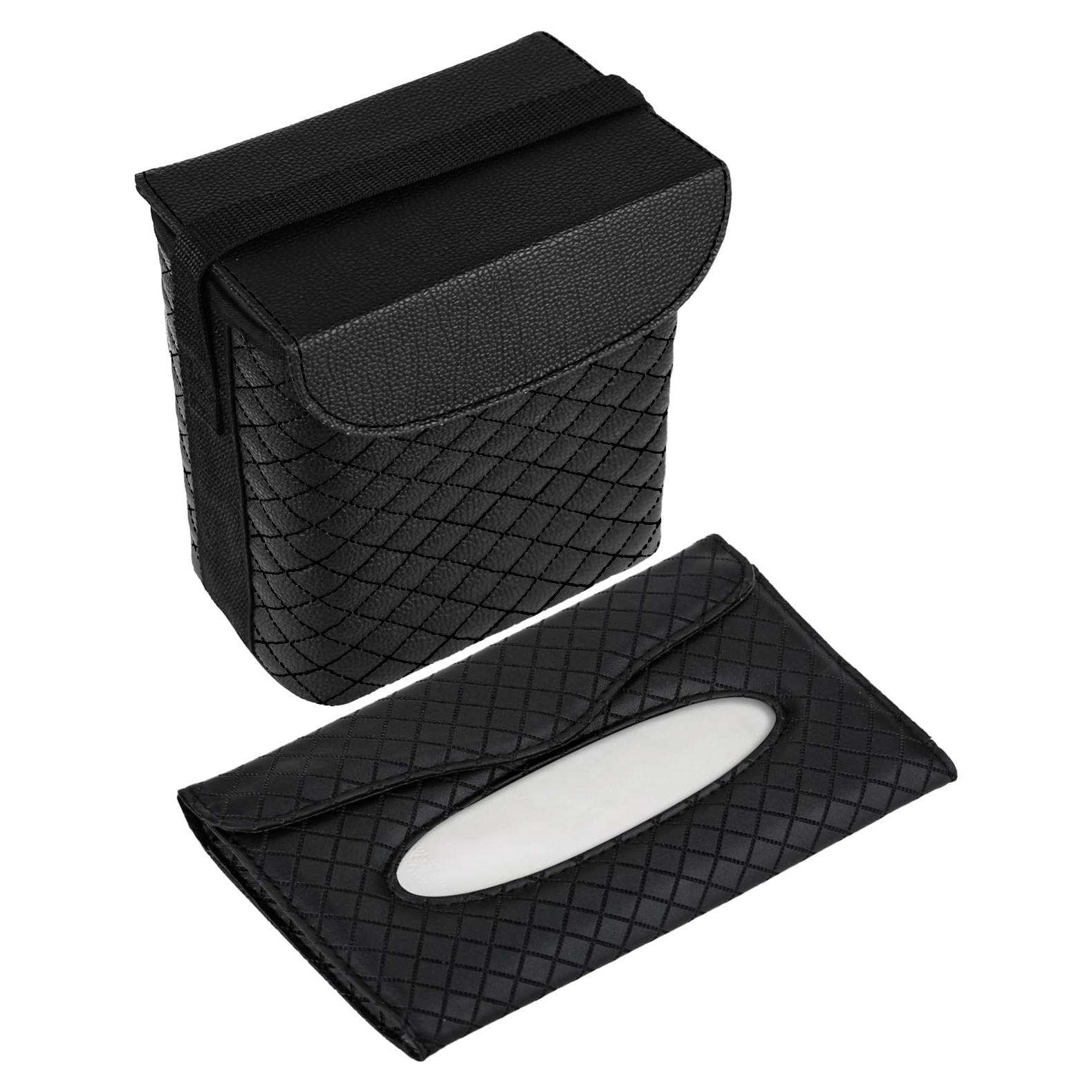 Basurero para Auto Belinous Mini Impermeable con Soporte de Pañuelos