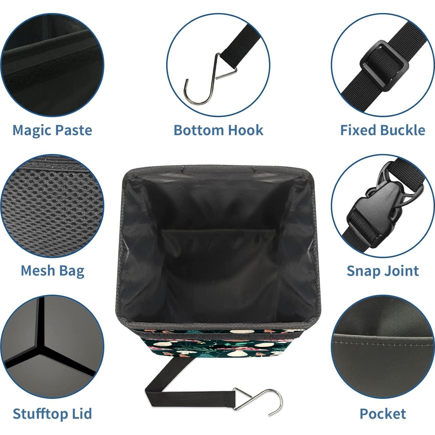 Basurero para Auto GVGHIDZ - Multiusos, Ligero y Resistente al Agua