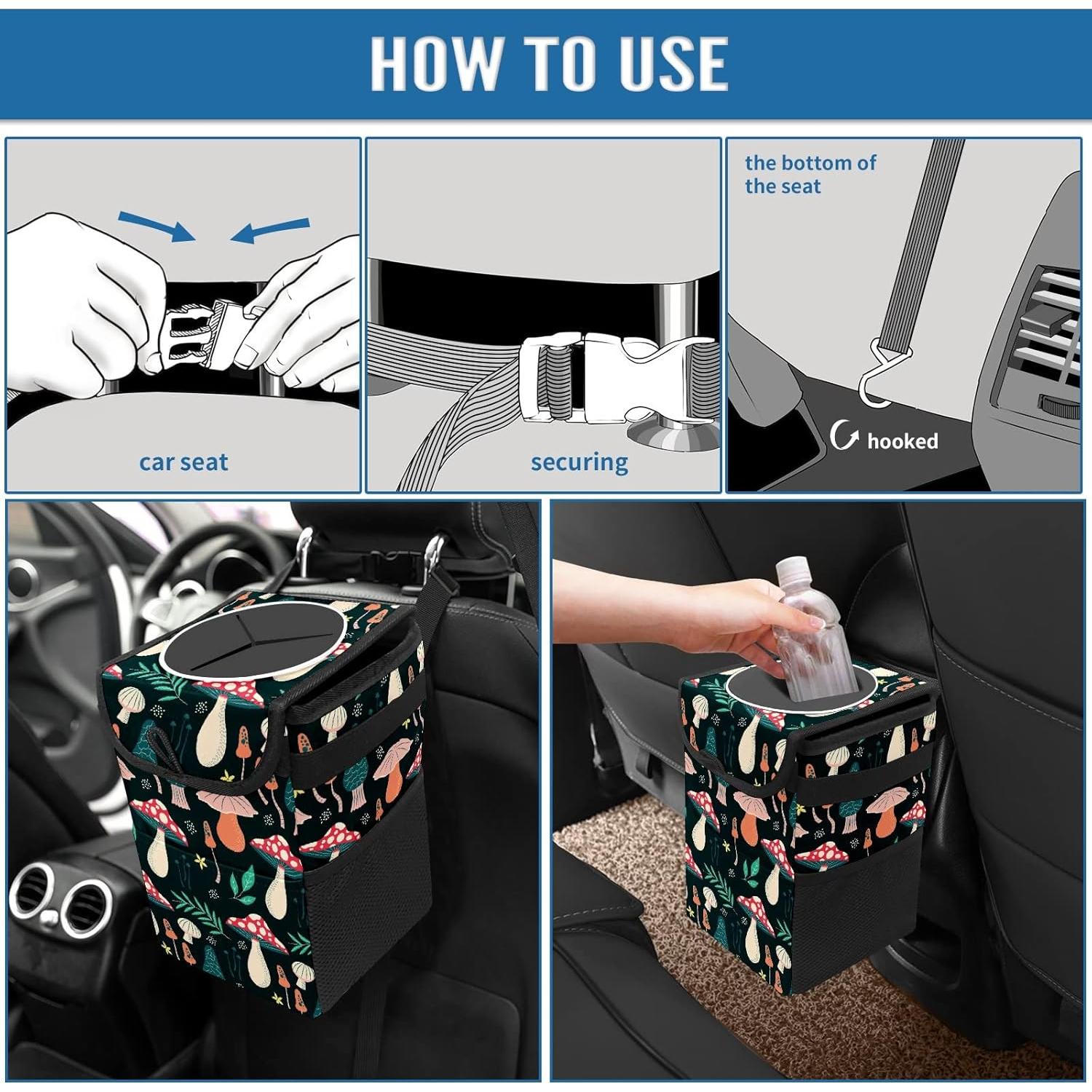 Basurero para Auto GVGHIDZ - Multiusos, Ligero y Resistente al Agua