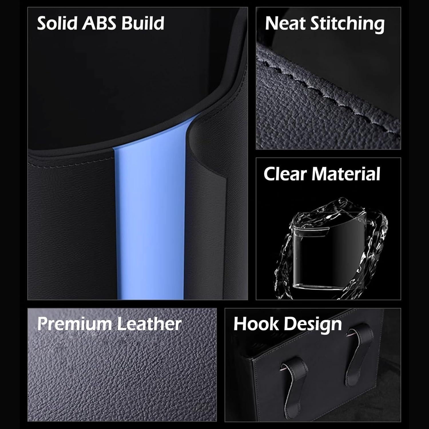 Basurero de coche LoopTime LT-27 impermeable 18x10cm negro