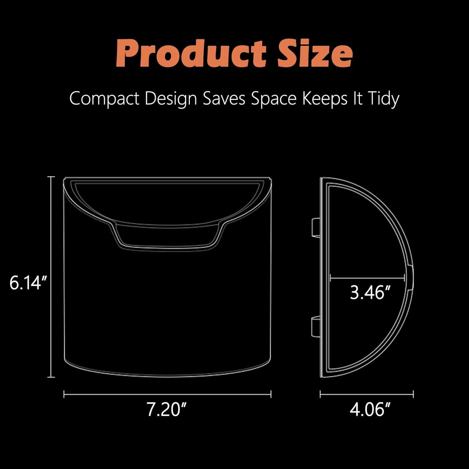 Basurero de coche LoopTime LT-27 impermeable 18x10cm negro