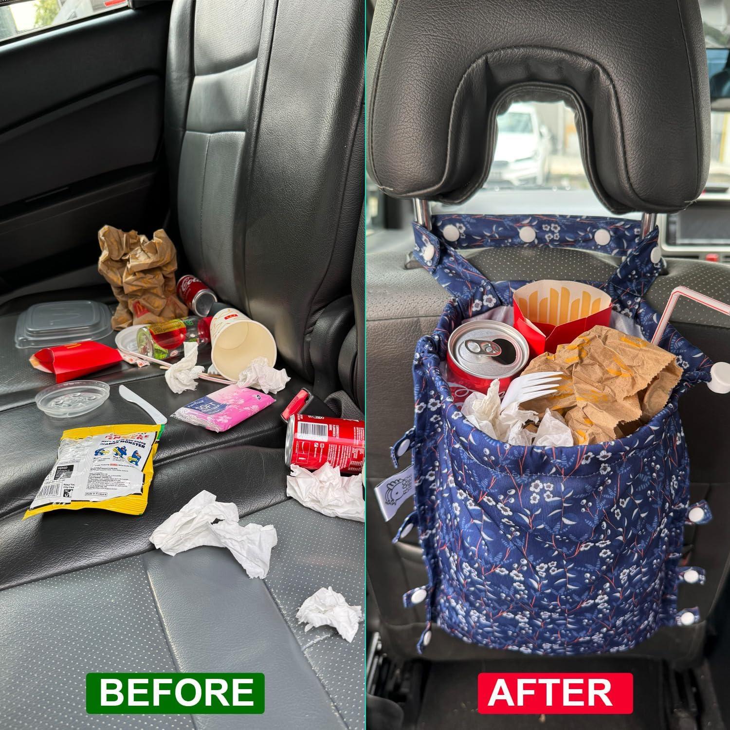 Bolsa de Basura Impermeable FLOCK THREE 8L Ajustable para Auto