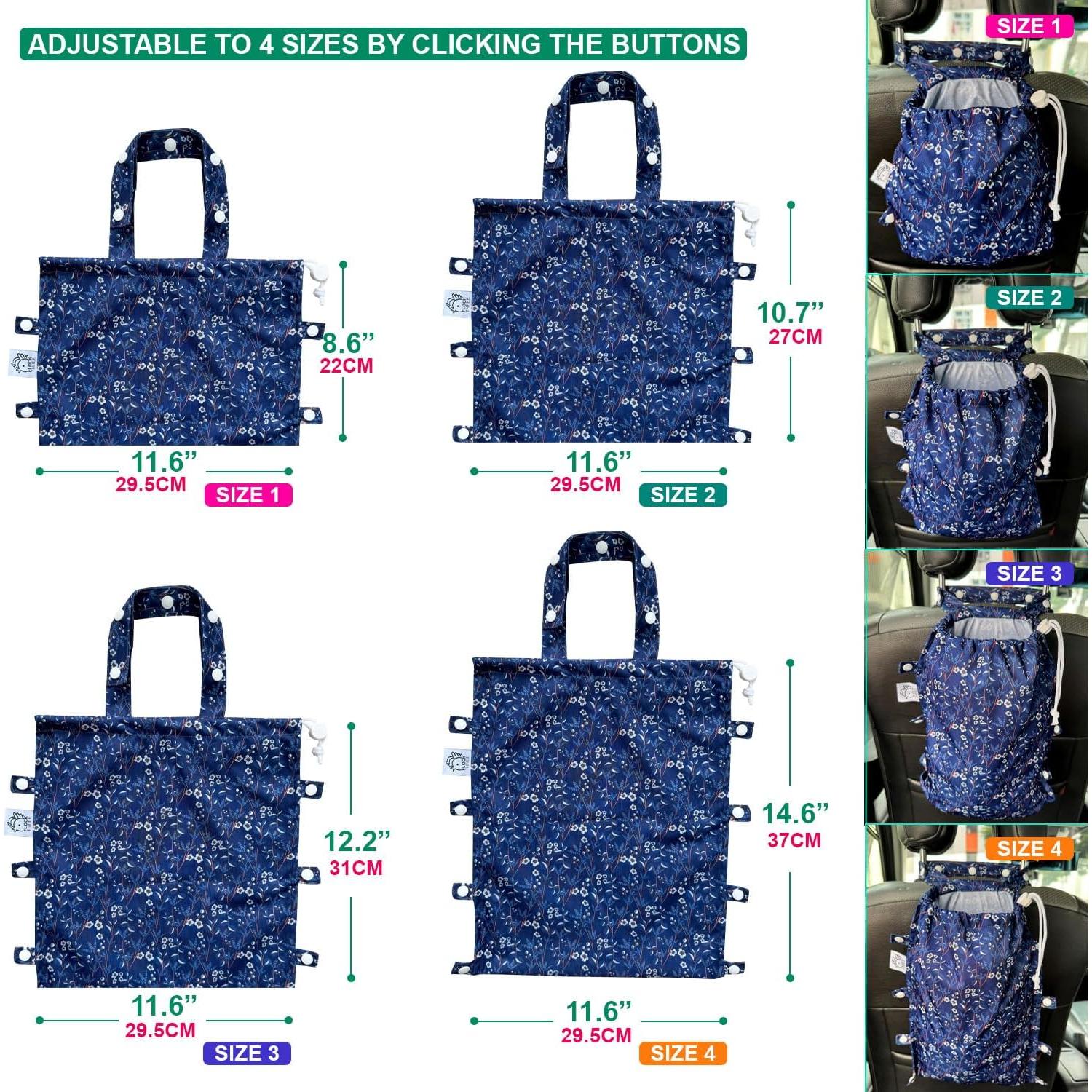 Bolsa de Basura Impermeable FLOCK THREE 8L Ajustable para Auto