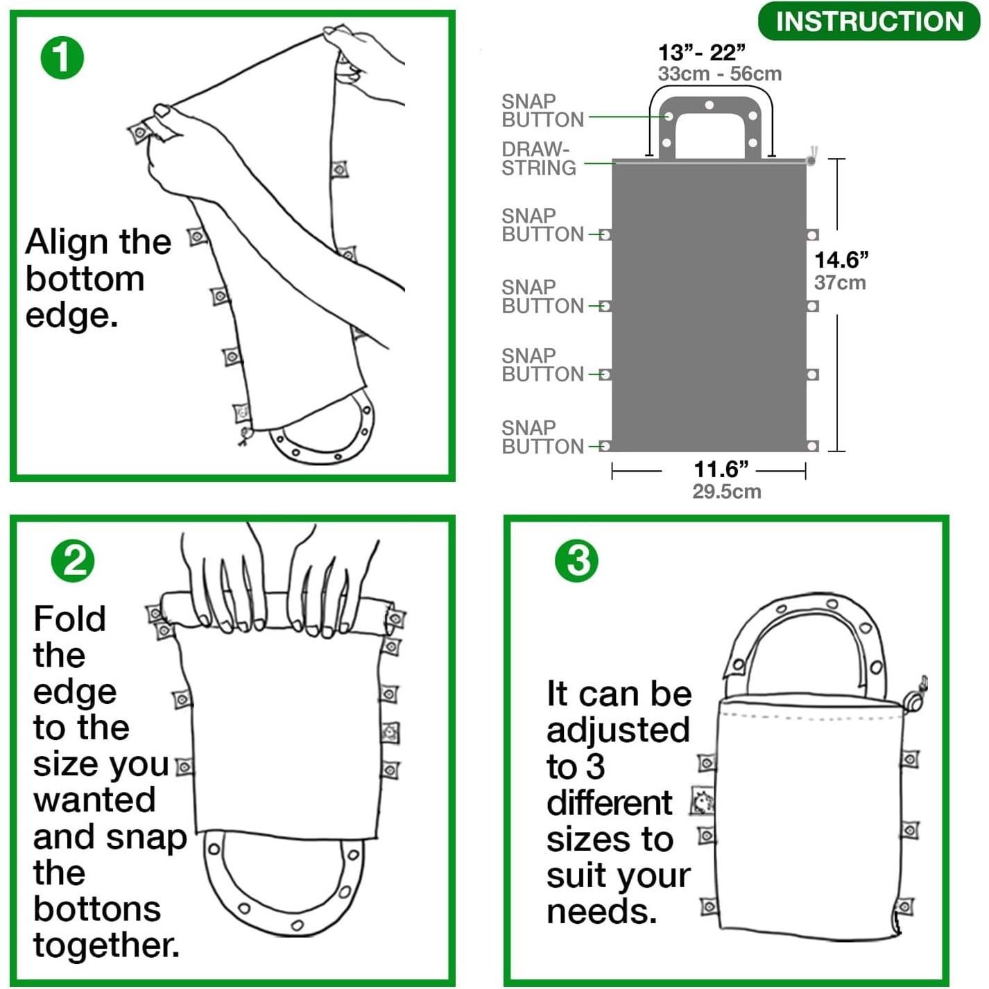 Bolsa de Basura Impermeable FLOCK THREE 8L Ajustable para Auto