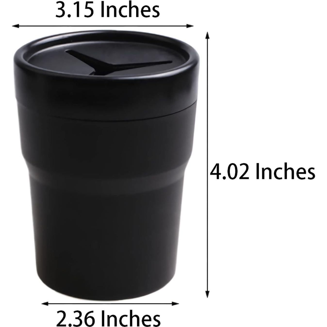 BANCHELLE Soporte Basurero para Auto con Tapa 250 ml - 2 PCS