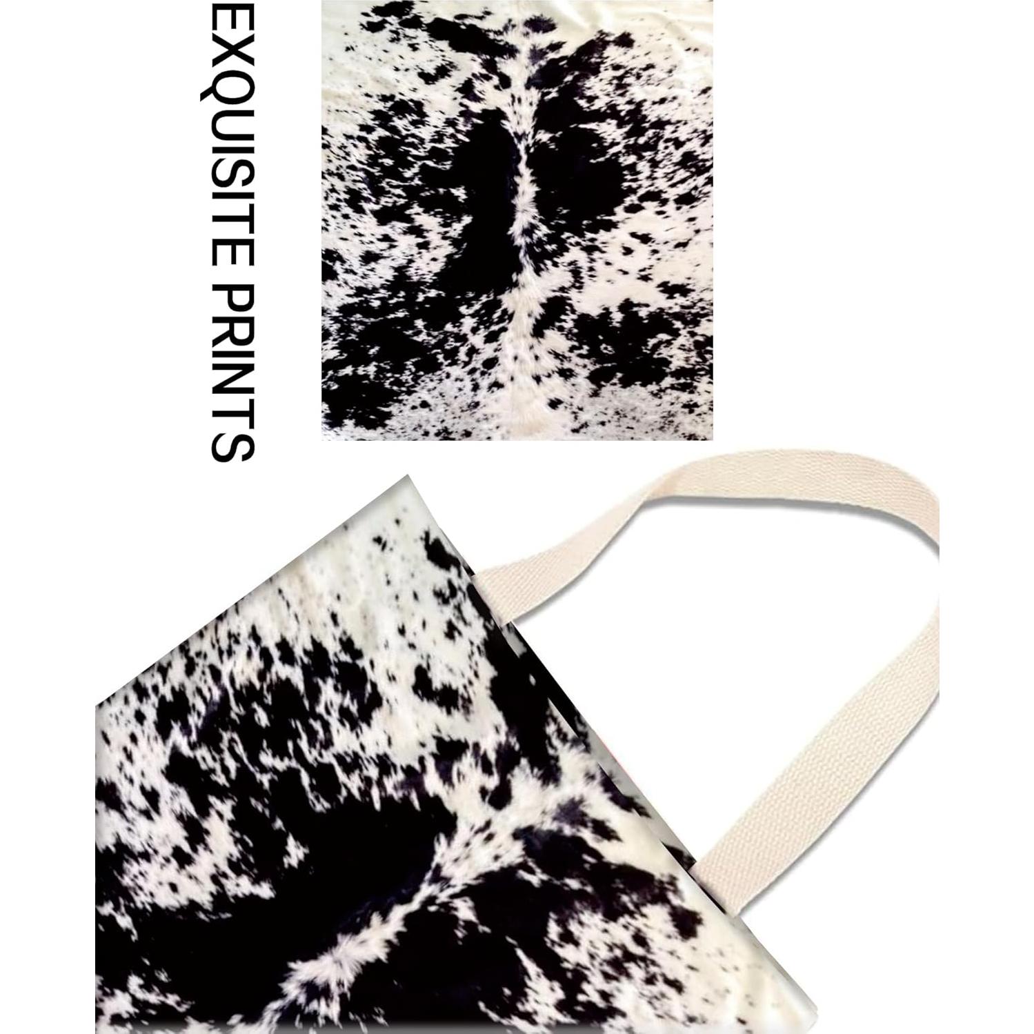 Basurero de Auto Colgante ANKVRP Retro Negro Blanco Piel de Vaca