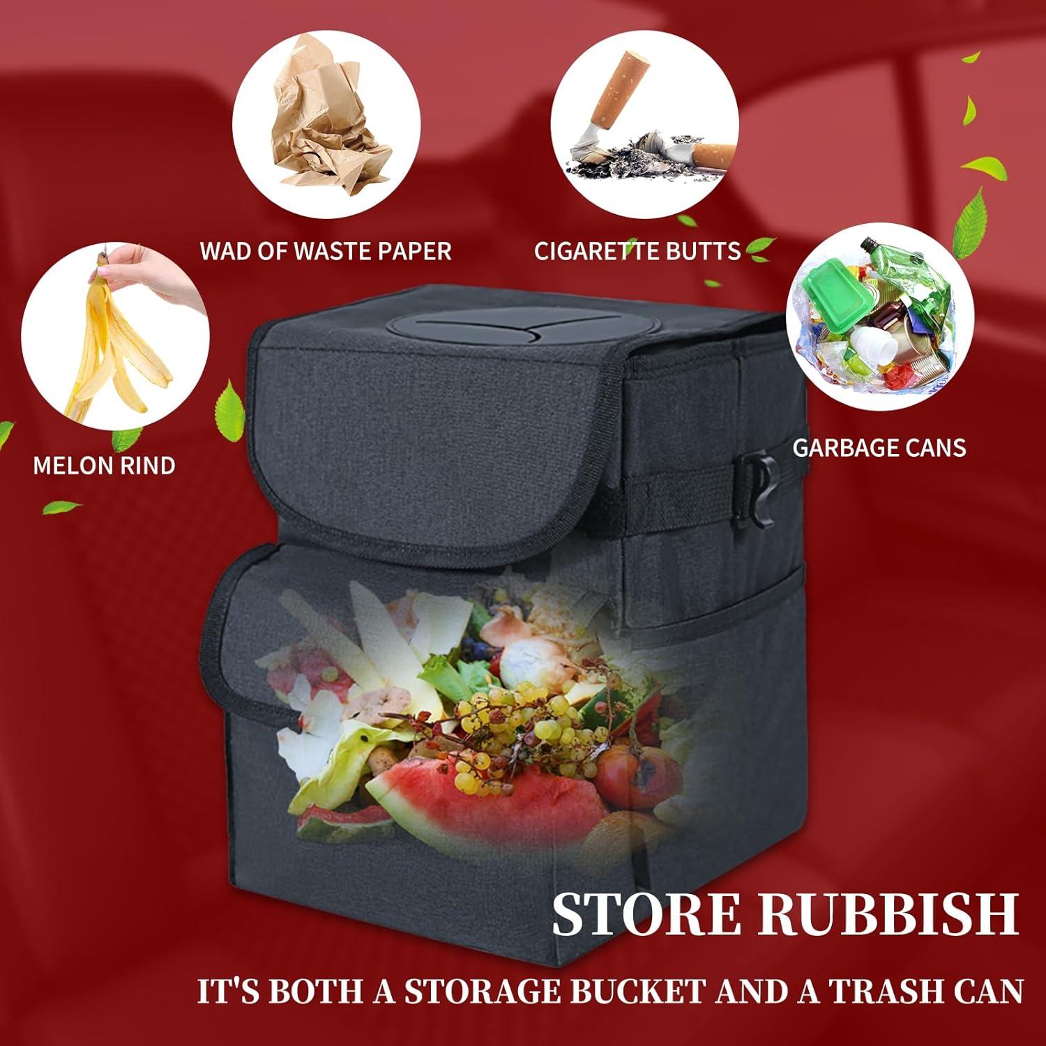 Basurero de coche plegable SPORT, impermeable y desmontable