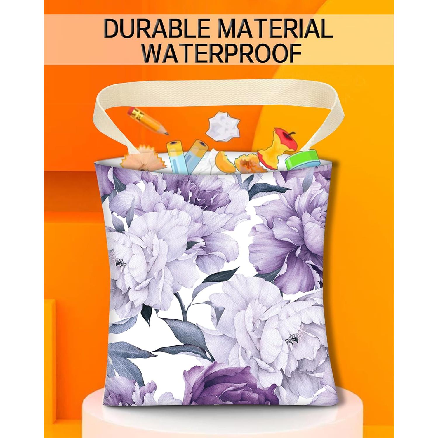 Basurero de Auto ANKVRP Colgante Ecológico Flores Moradas