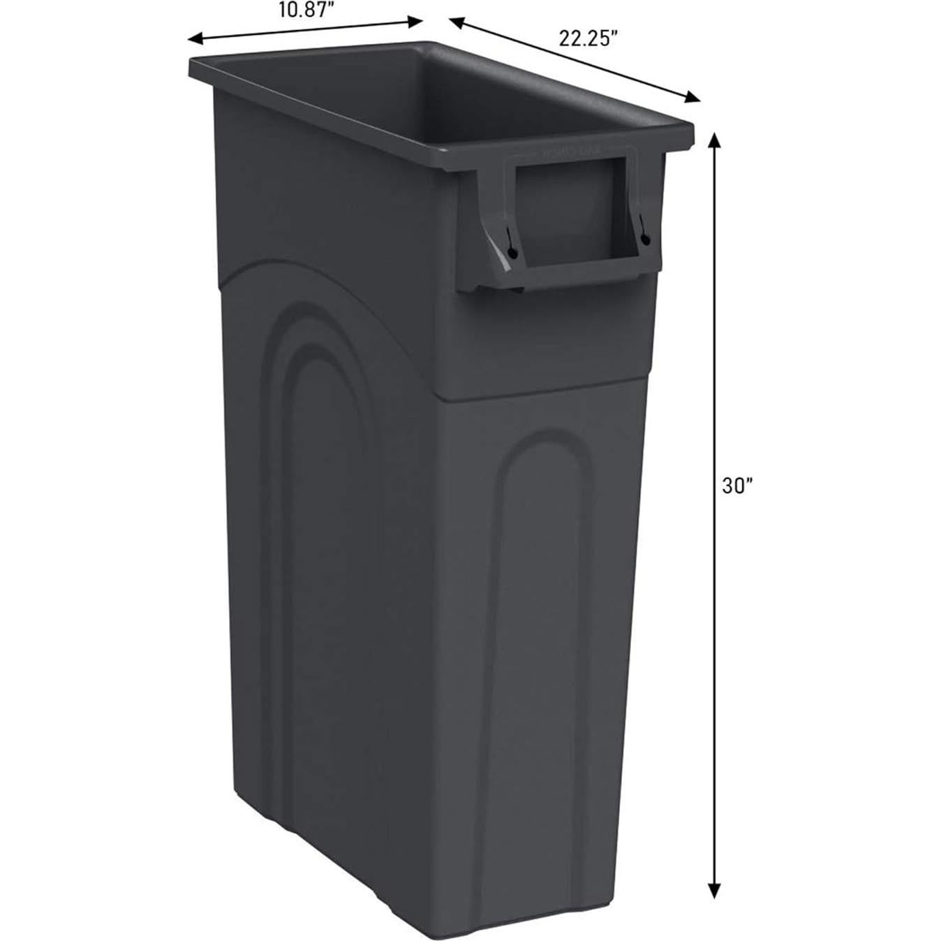 Contenedor de Desechos Highboy United Solutions 87L Negro Paquete de 4