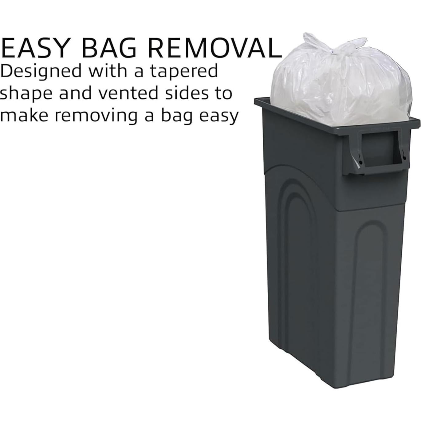 Contenedor de Desechos Highboy United Solutions 87L Negro Paquete de 4