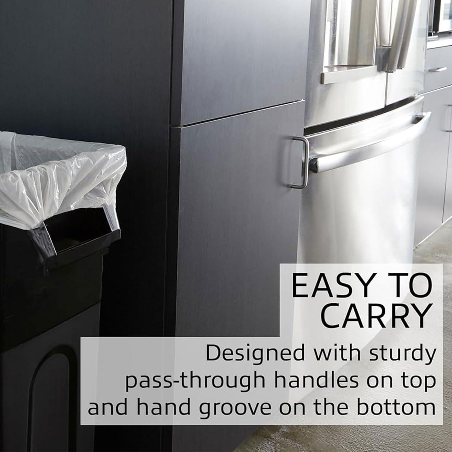 Contenedor de Desechos Highboy United Solutions 87L Negro Paquete de 4