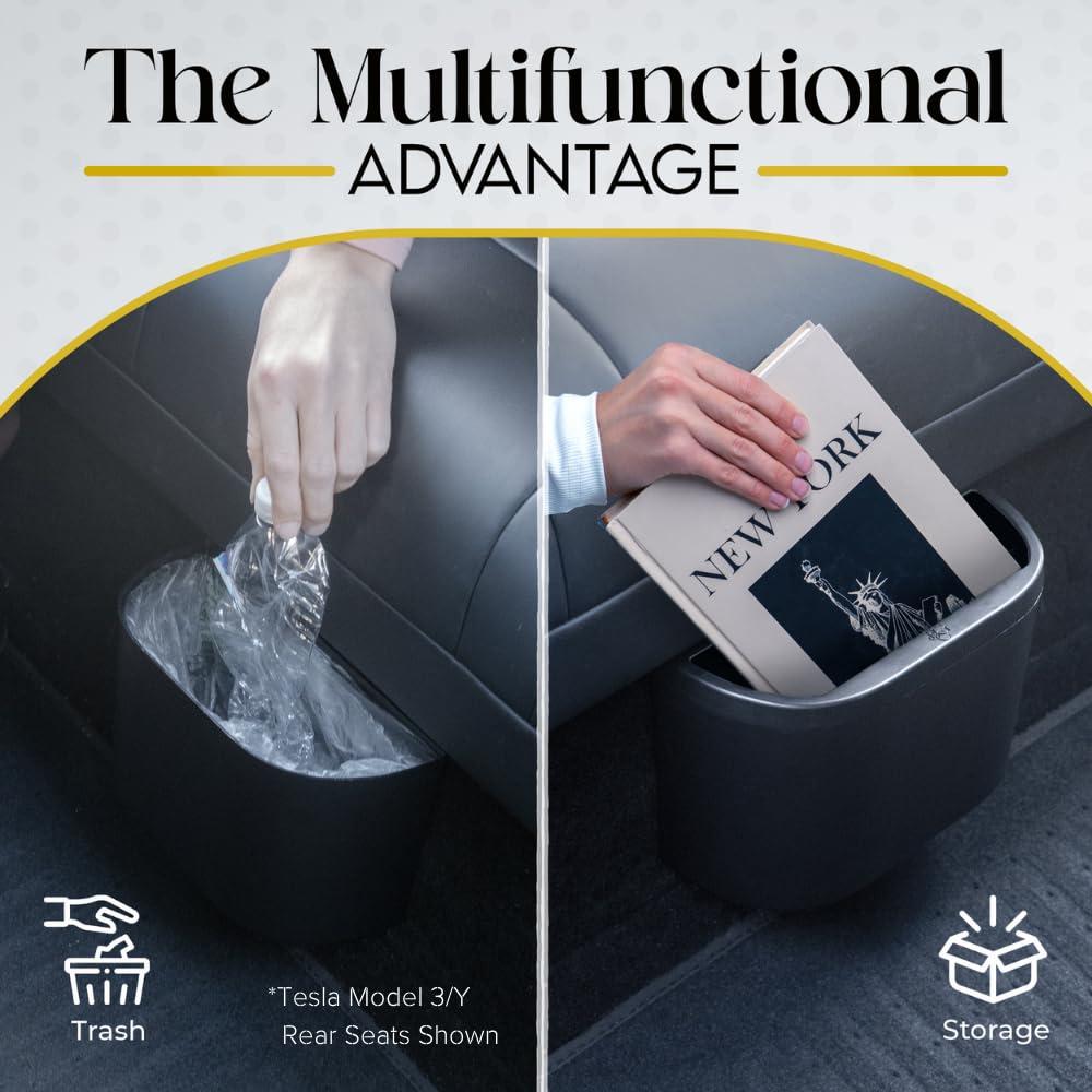 Basurero de Auto Ultimate Carbin 101 - Cierre Suave, 22.6x9.5cm