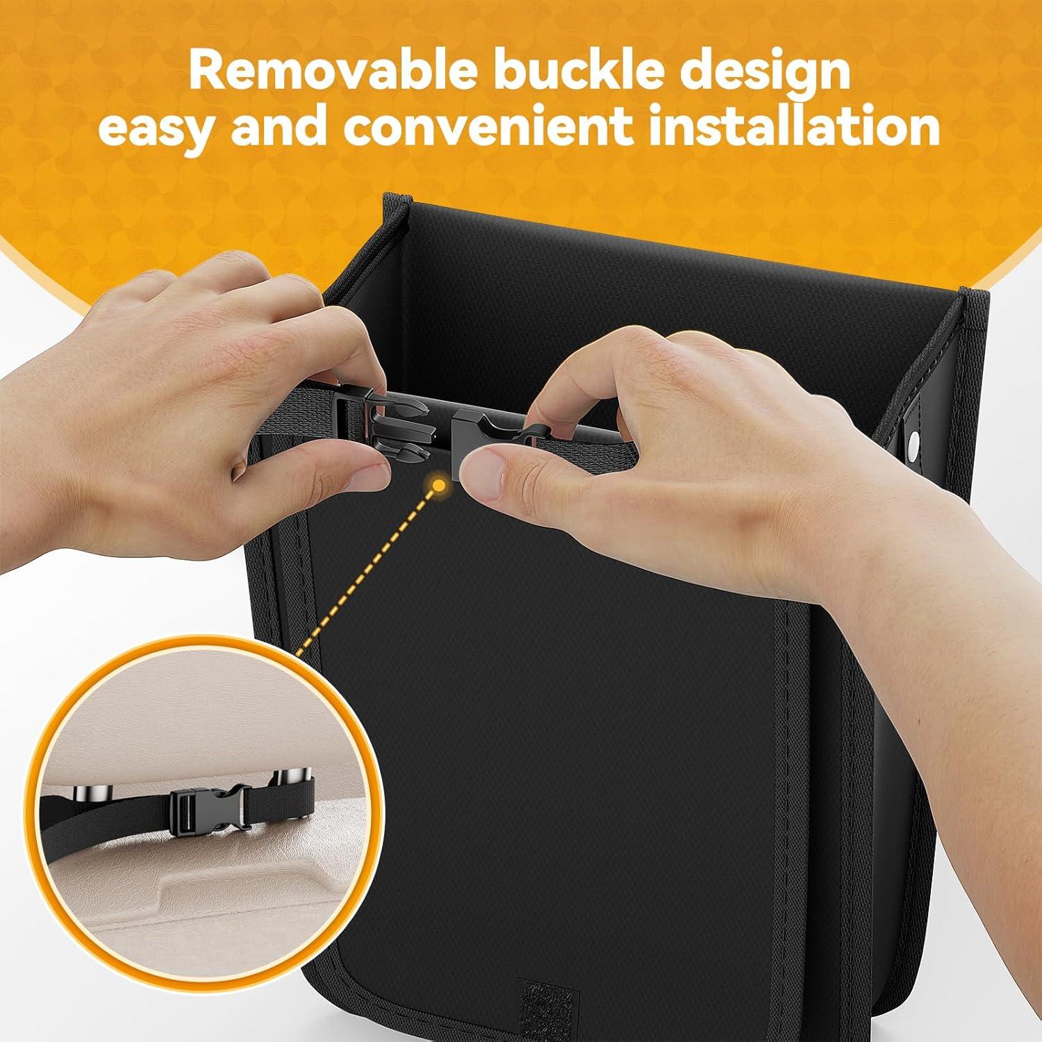 Basurero de Coche DEYILIAN Plegable con 36 Bolsas Desechables