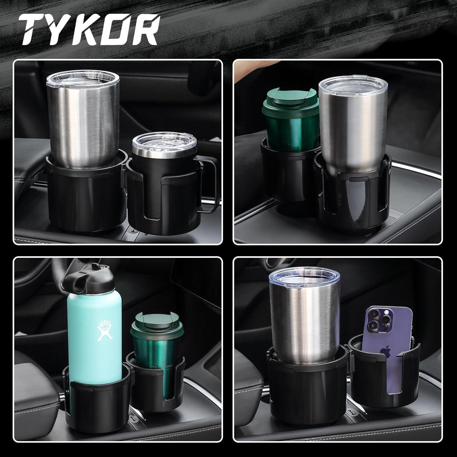 Expansor Soporte para Tazas de Auto TYKOR 2 en 1 Ajustable
