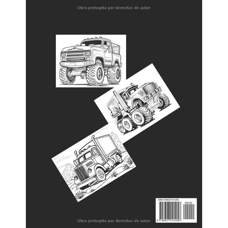 LIBRO PARA COLOREAR: Monster Truck & Carros.Libro de colorear para niños (Spanish Edition)