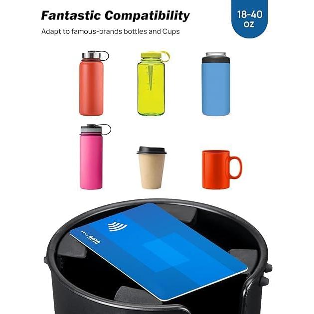 Soporte de Vaso para Coche JOYTUTUS A1903-04525-BK Ajustable