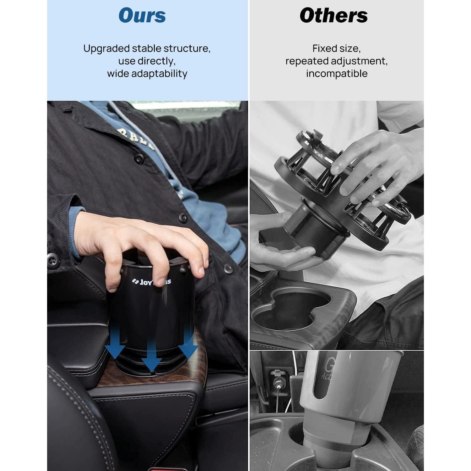 Soporte de Vaso para Coche JOYTUTUS A1903-04525-BK Ajustable