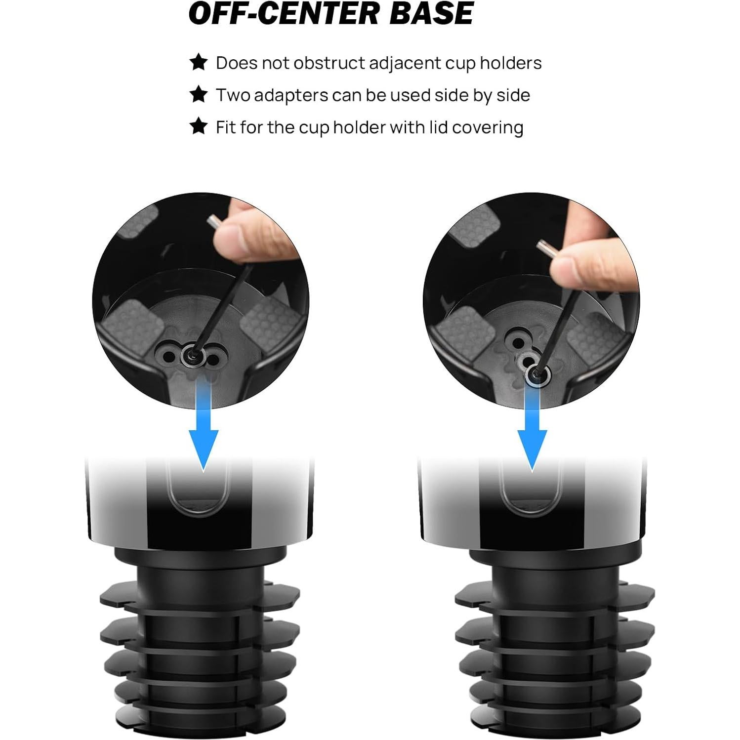 Soporte para Taza de Auto JoyTutus con Bandeja 360° Negro