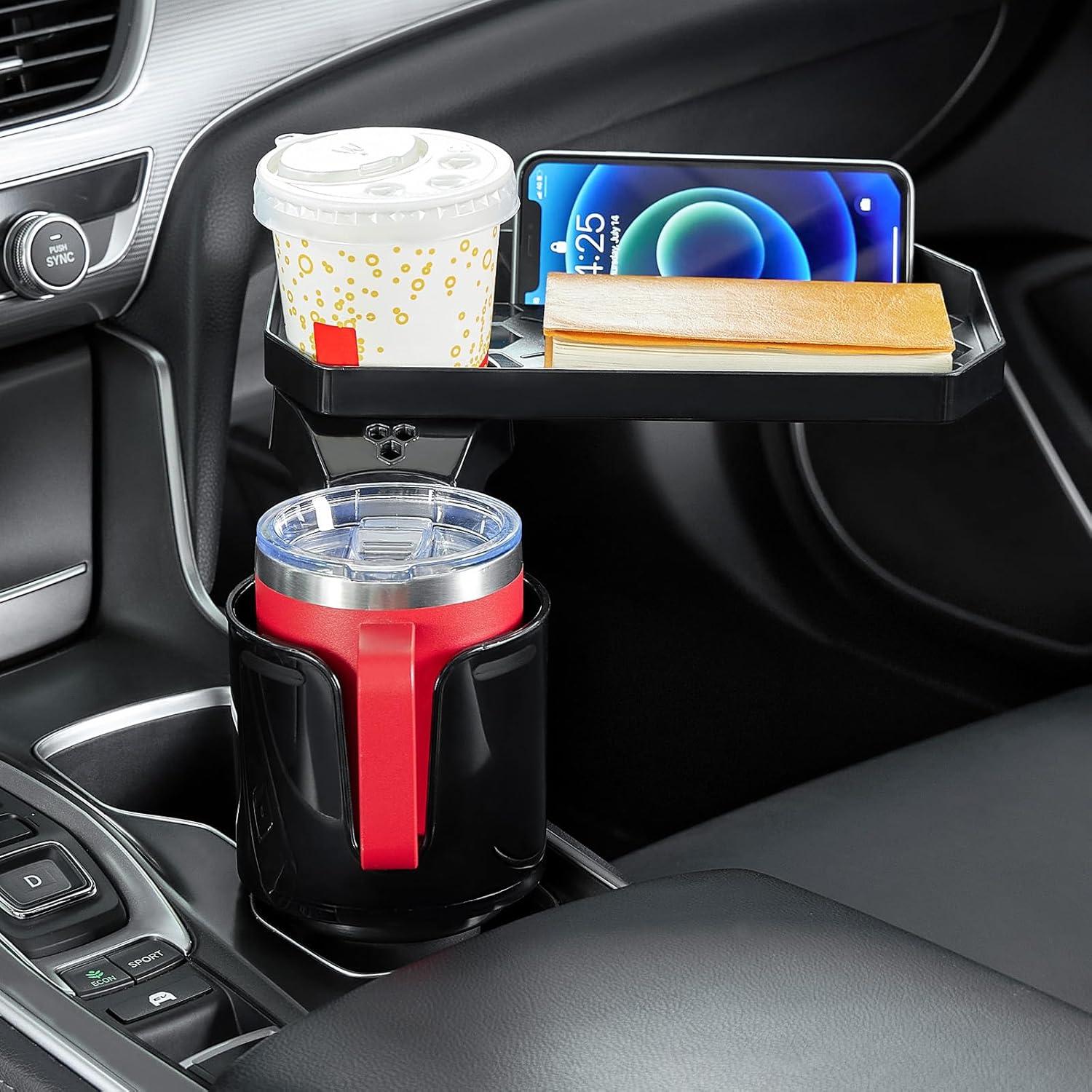Soporte para Taza de Auto JoyTutus con Bandeja 360° Negro