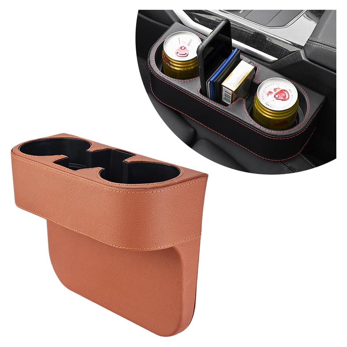 Organizador de Relleno para Portavasos de Coche DXNQ Marrón