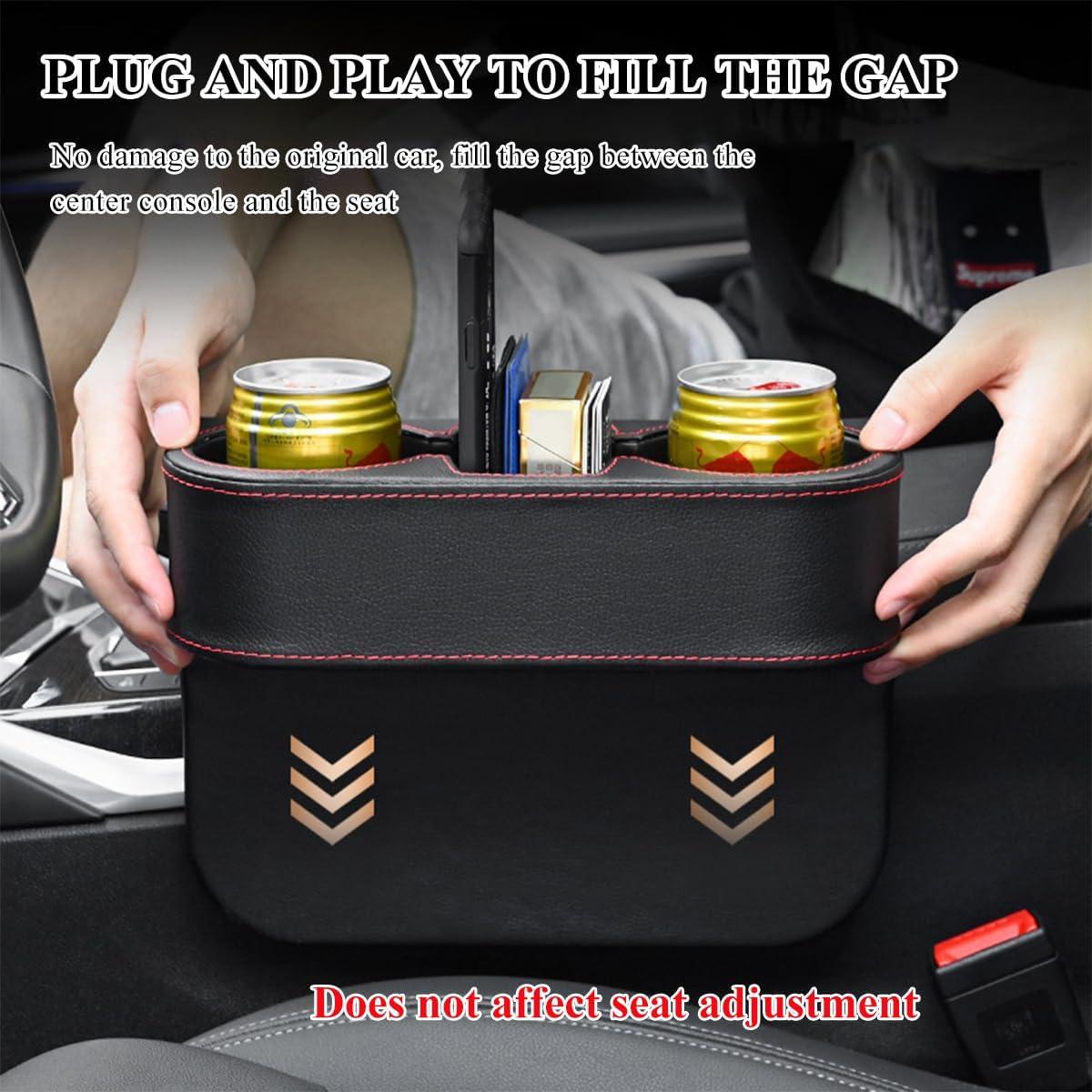 Organizador de Relleno para Portavasos de Coche DXNQ Marrón